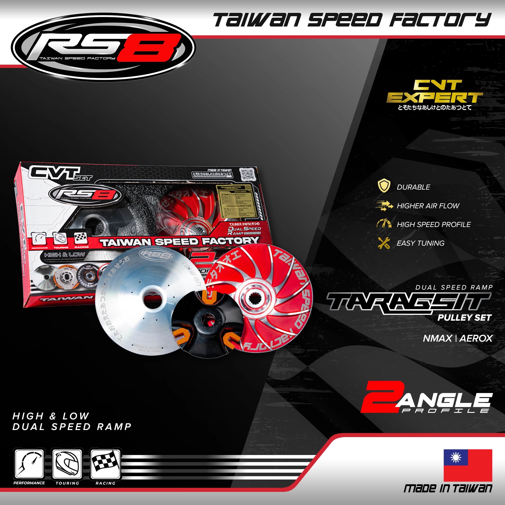 Rs8 Taragsit Dual Ramp Pulley