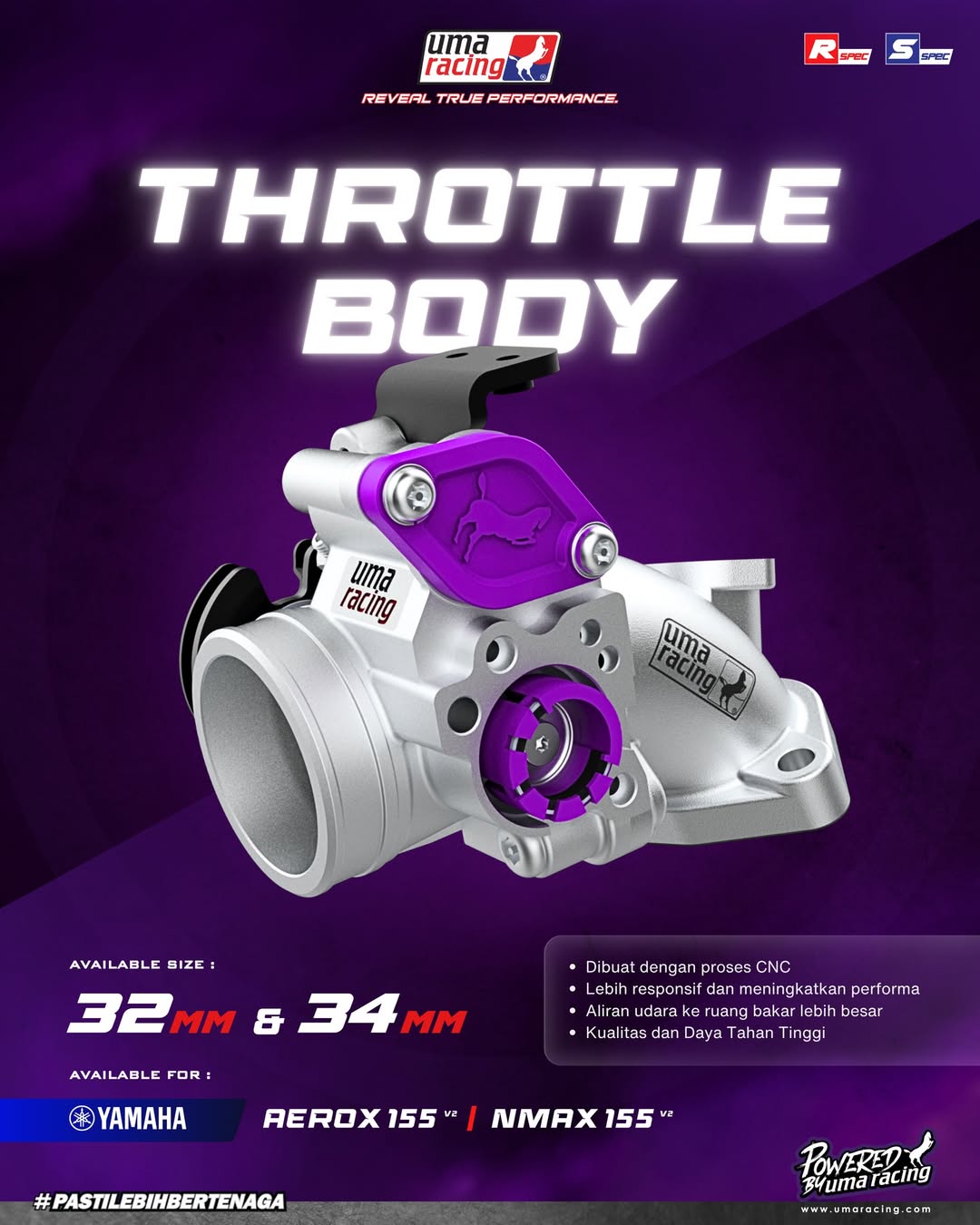 Uma throttle body